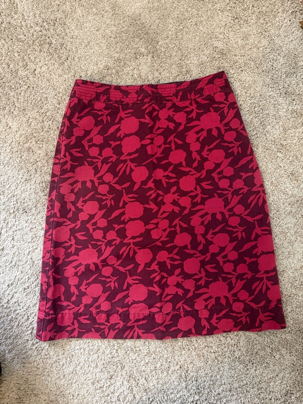 BODEN floral A-Line skirt size 4